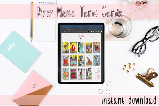 GoodNotes - Rider Waite Tarot Card Digital Stickers
